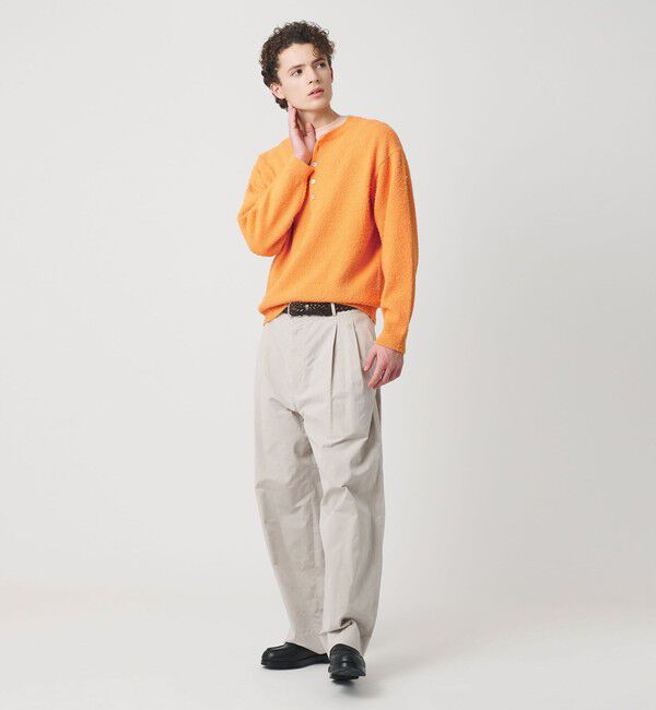 BEAUTY&YOUTH UNITED ARROWS「リラックス 4ボタン ヘンリーネック ニット」|ニット・セーター|