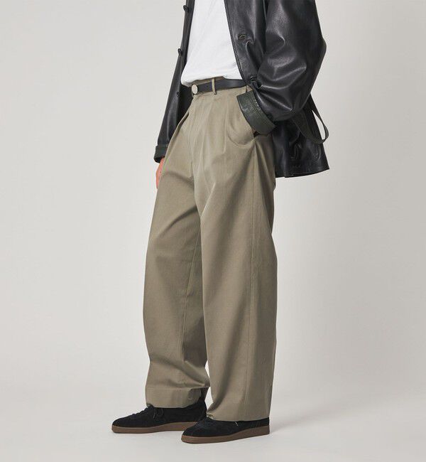 STEVEN ALAN「＜Steven Alan＞ ウエポン ニドム イン ツープリーツ ドレス トラウザーズ」|スラックス|