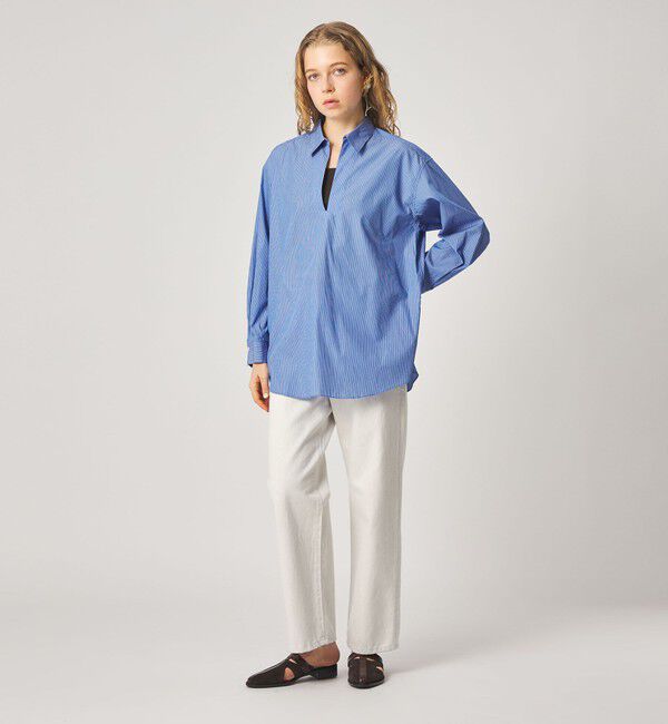 STEVEN ALAN「＜Steven Alan＞コットン スキッパー シャツ」|シャツ・ブラウス|