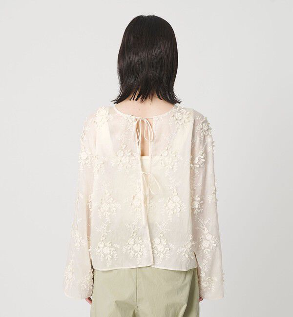 BEAUTY&YOUTH UNITED ARROWS「セルロースナイロン エンブロイダリーシャツ 2WAY」|シャツ・ブラウス|