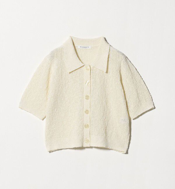BEAUTY&YOUTH UNITED ARROWS「ノットヤーンニット ハーフスリーブ シャツ カーディガン ウォッシャブル」|カーディガン|