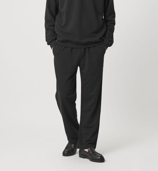 BEAUTY&YOUTH UNITED ARROWS「【WEB限定 WARDROBE SMART】エアロノット スウェットパンツ/セットアップ対応【吸水速乾・UVカット】」|チノ|BLACK