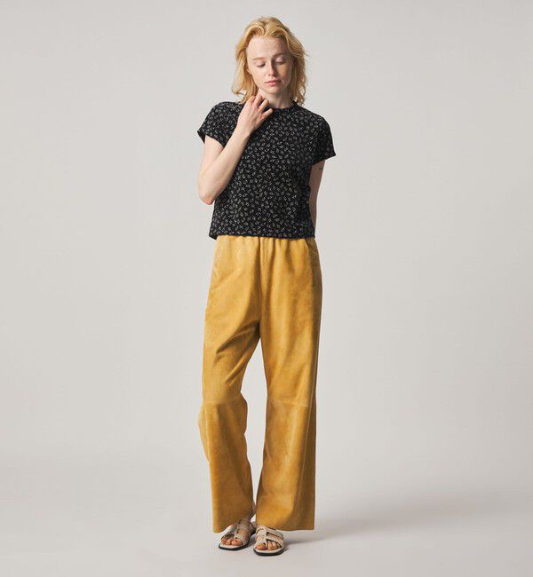 STEVEN ALAN「＜Steven Alan＞フラワー ベロア Tシャツ」|Tシャツ・カットソー|