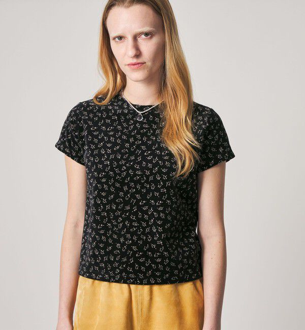 STEVEN ALAN「＜Steven Alan＞フラワー ベロア Tシャツ」|Tシャツ・カットソー|