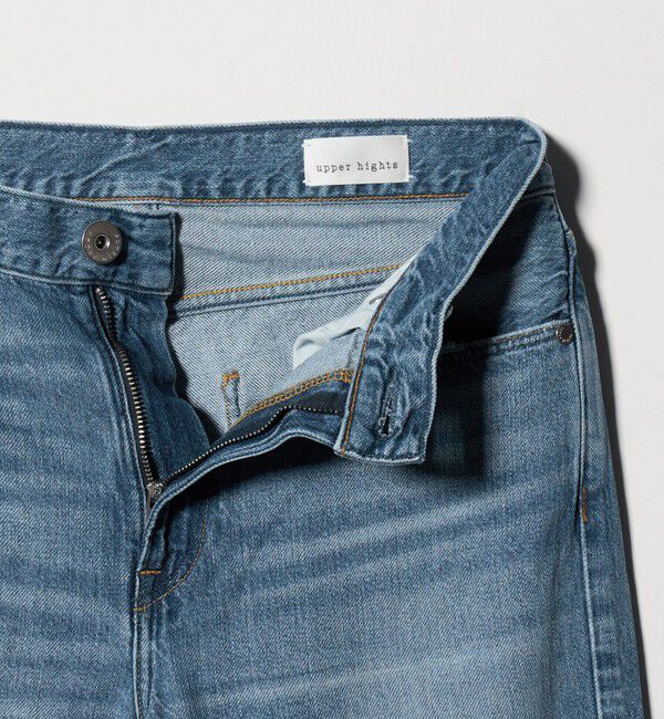 BEAUTY&YOUTH UNITED ARROWS「【別注】＜upper hights＞THE NIECE MID RISE ライトオンス デニムパンツ/コバルト」|デニム|