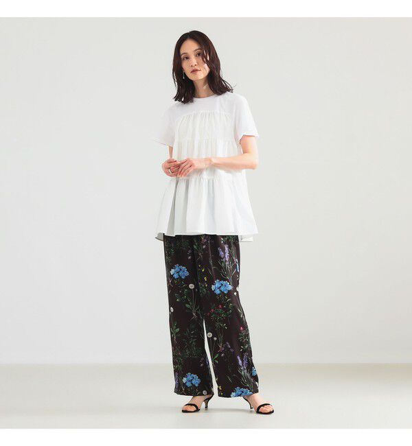 Demi-Luxe BEAMS 「コンビ ティアード プルオーバー」|シャツ・ブラウス|