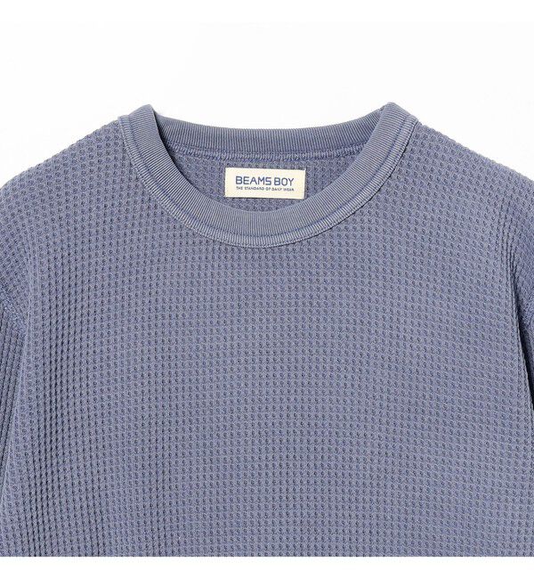 BEAMSBOY「コットン サーマル クルーネック ロングスリーブ Tシャツ」|Tシャツ・カットソー|
