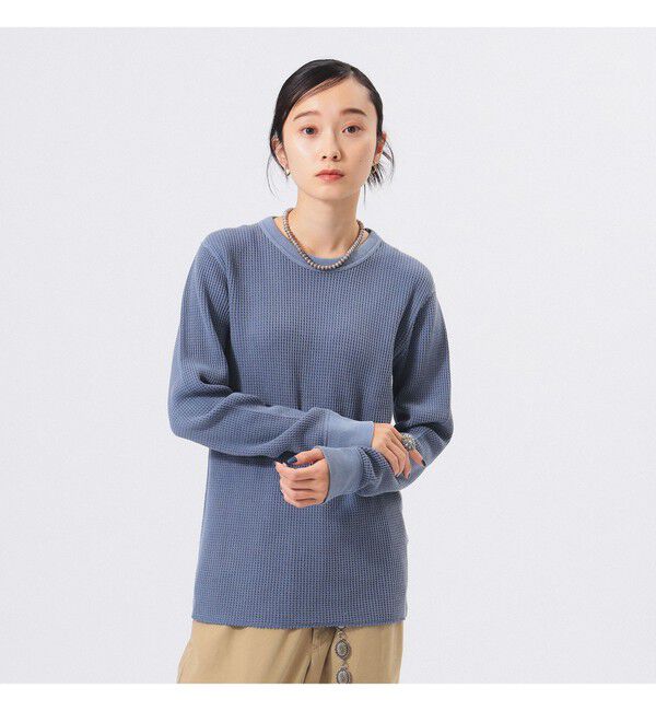 BEAMSBOY「コットン サーマル クルーネック ロングスリーブ Tシャツ」|Tシャツ・カットソー|