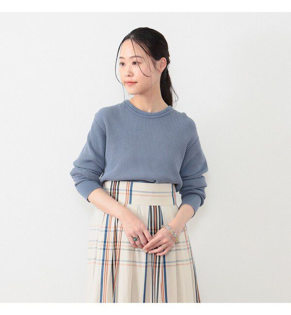 BEAMSBOY「コットン サーマル クルーネック ロングスリーブ Tシャツ」|Tシャツ・カットソー|