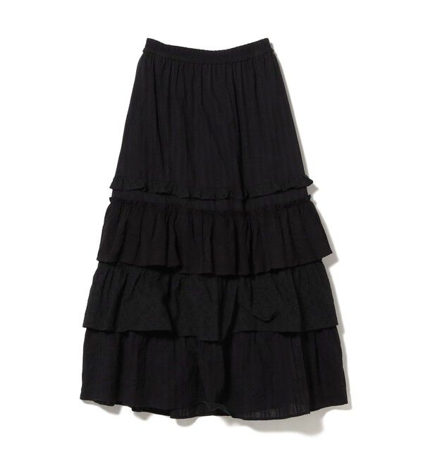 Ray BEAMS 「カットソーレース ティアード スカート」|スカート|