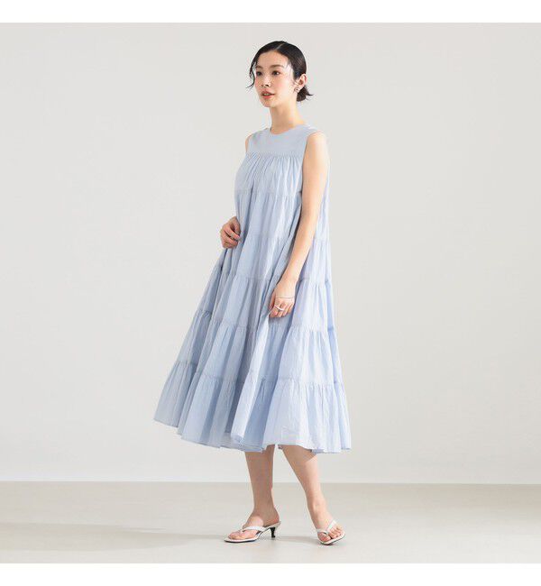 Demi-Luxe BEAMS 「【別注】MARIHA / ミューズのワンピース ショート ソリッド」|ワンピース|ice_Blue