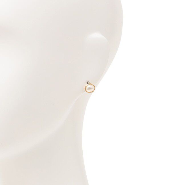 SHIPS any「CONSOLER: 淡水パール ワイヤー デザイン ピアス」|ピアス|