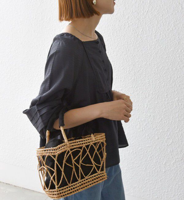 SHIPS any「SHIPS any:〈洗濯機可能〉ヘムタック スクエア ネック ブラウス」|シャツ・ブラウス|