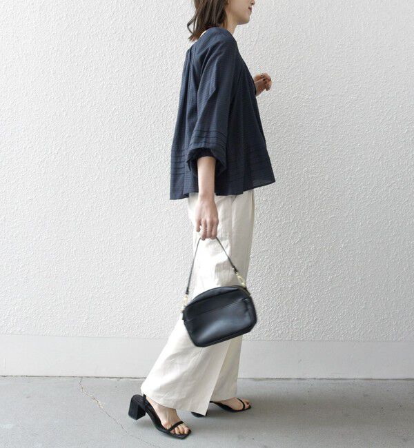 SHIPS any「SHIPS any:〈洗濯機可能〉ヘムタック スクエア ネック ブラウス」|シャツ・ブラウス|