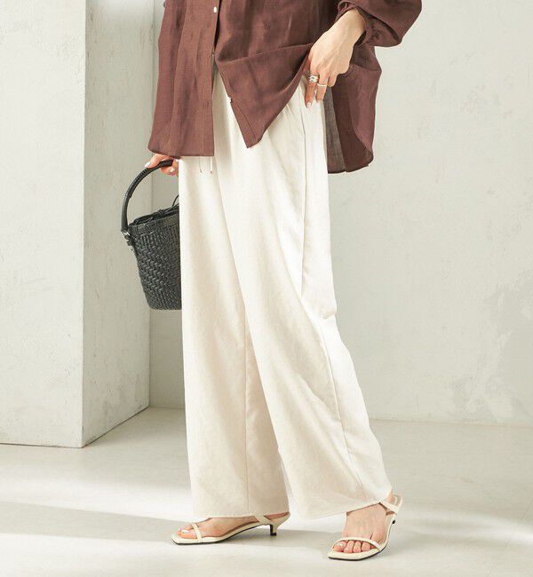 SHIPS for women「《一部追加予約》〈手洗い可能〉ツイル ドロスト パンツ」|その他|