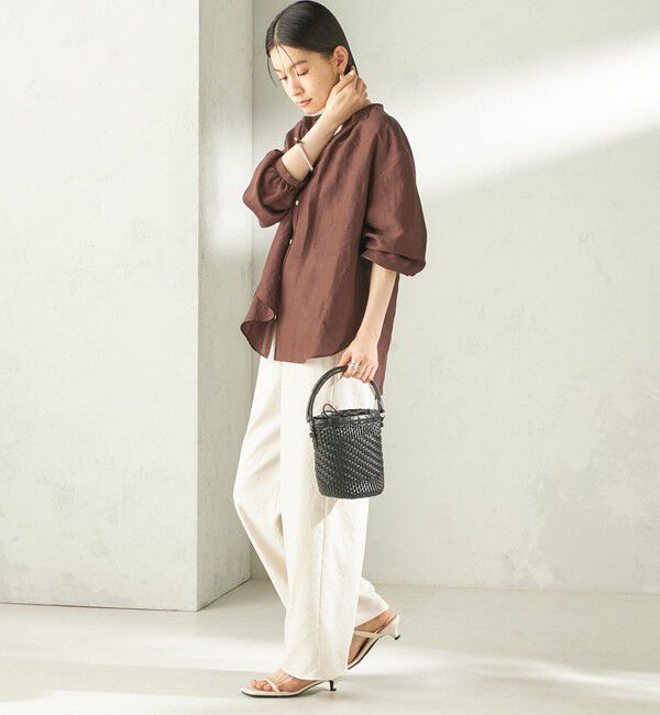 SHIPS for women「《一部追加予約》〈手洗い可能〉ツイル ドロスト パンツ」|その他|