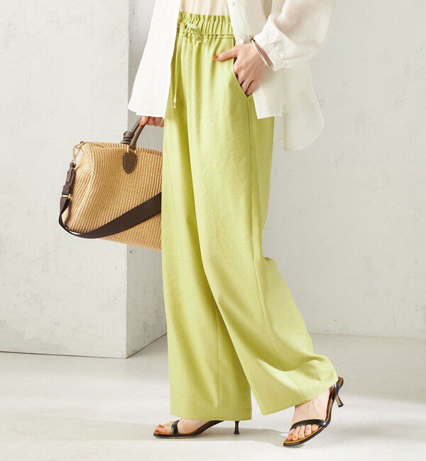 SHIPS for women「《一部追加予約》〈手洗い可能〉ツイル ドロスト パンツ」|その他|