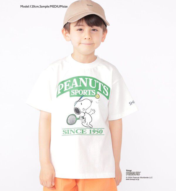SHIPS KIDS「SHIPS KIDS:100～125cm / スヌーピー スポーツ 半袖 TEE」|Tシャツ・カットソー|