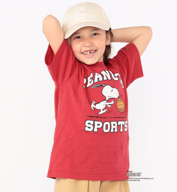 SHIPS KIDS「SHIPS KIDS:100～125cm / スヌーピー スポーツ 半袖 TEE」|Tシャツ・カットソー|