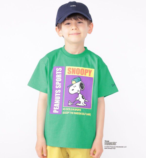 SHIPS KIDS「SHIPS KIDS:100～125cm / スヌーピー スポーツ 半袖 TEE」|Tシャツ・カットソー|