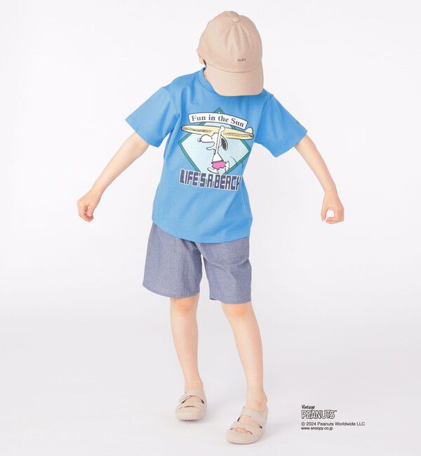 SHIPS KIDS「SHIPS KIDS:100～125cm / スヌーピー スポーツ 半袖 TEE」|Tシャツ・カットソー|