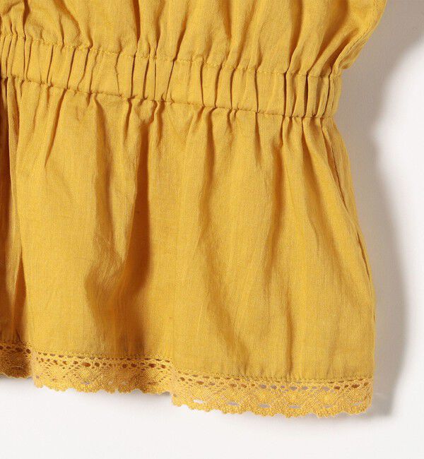 SHIPS any「bon_meur:〈洗濯機可能〉レース ヨーク ペプラム フリル ブラウス」|シャツ・ブラウス|