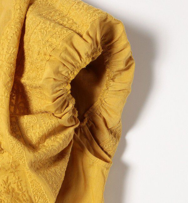 SHIPS any「bon_meur:〈洗濯機可能〉レース ヨーク ペプラム フリル ブラウス」|シャツ・ブラウス|