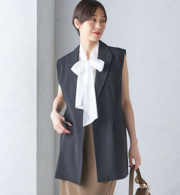 SHIPS for women「ウール混 ボックス テーラード ジレ」|ベスト・ジレ|