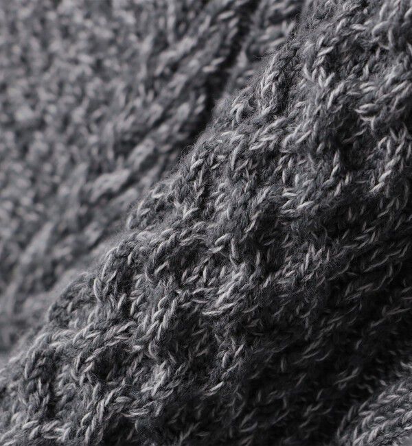 SHIPS「SHIPS:〈手洗い可能〉ウール コットン アラン ショールカラー カーディガン」|カーディガン|