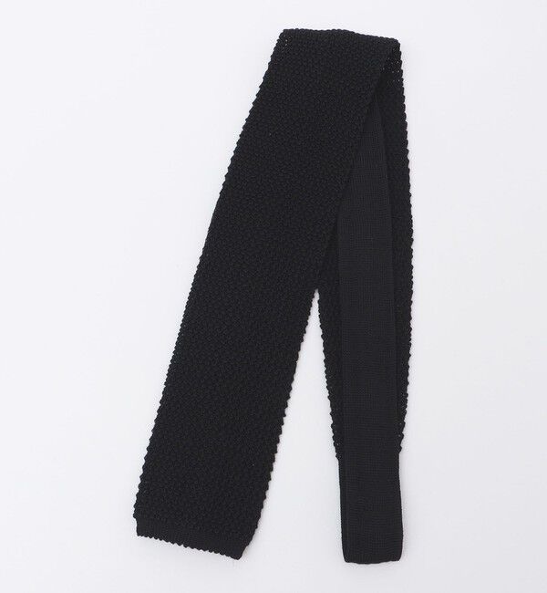 SHIPS「SHIPS: CANEPA社製 ウール ニット タイ」|ネクタイ・蝶ネクタイ|ブラック