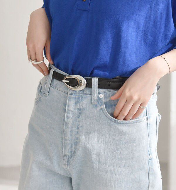 quaranciel「quaranciel: メタル バックル 8hole レザー ベルト」|ベルト|