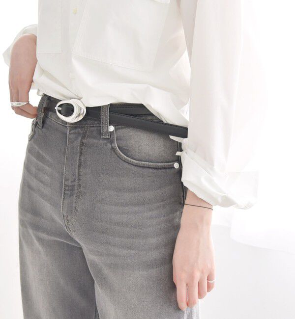 quaranciel「quaranciel: メタル バックル 8hole レザー ベルト」|ベルト|