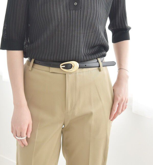 quaranciel「quaranciel: メタル バックル 8hole レザー ベルト」|ベルト|