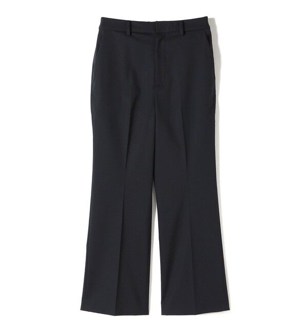 SHIPS for women「SHIPS Primary Navy Label:センタープレス ストレート ライン パンツ」|スラックス|ネイビー