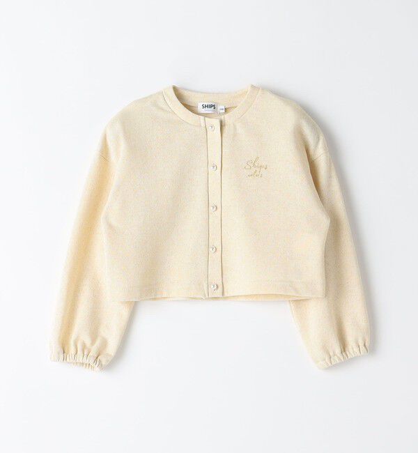 SHIPS Colors 「SHIPS Colors:100～140cm /〈洗濯機可能〉パールモチーフ ボタン カーディガン」|カーディガン|