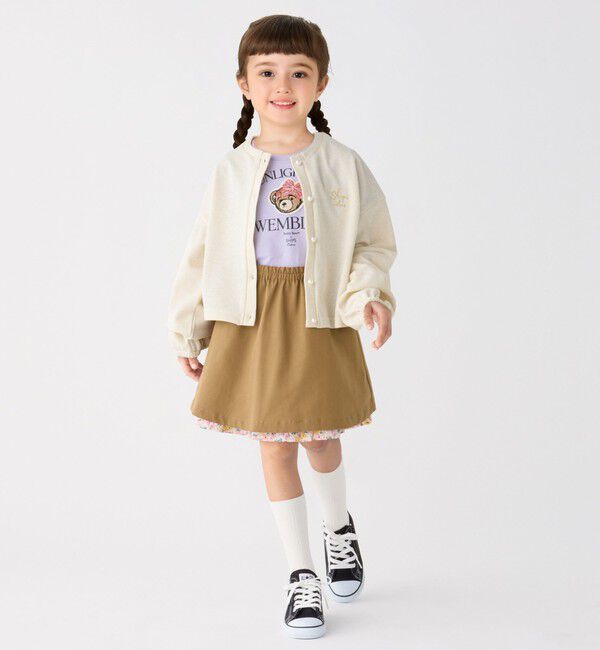 SHIPS Colors 「SHIPS Colors:100～140cm /〈洗濯機可能〉パールモチーフ ボタン カーディガン」|カーディガン|