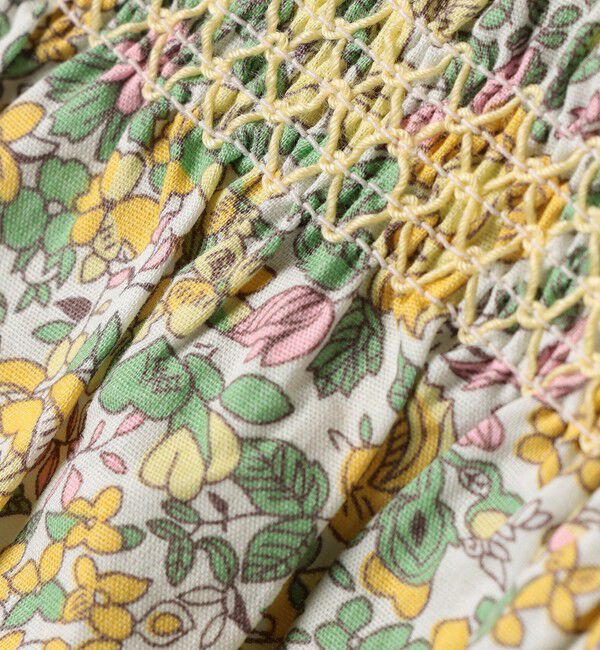 SHIPS Colors 「《一部追加予約》SHIPS Colors:90～140cm /〈洗濯機可能〉スモッキング フラワー ワンピース◆」|ワンピース|