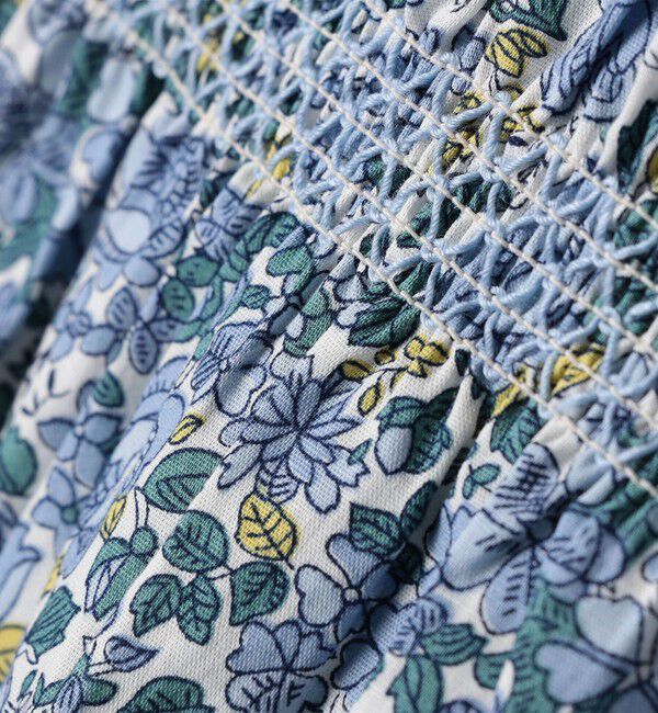 SHIPS Colors 「《一部追加予約》SHIPS Colors:90～140cm /〈洗濯機可能〉スモッキング フラワー ワンピース◆」|ワンピース|