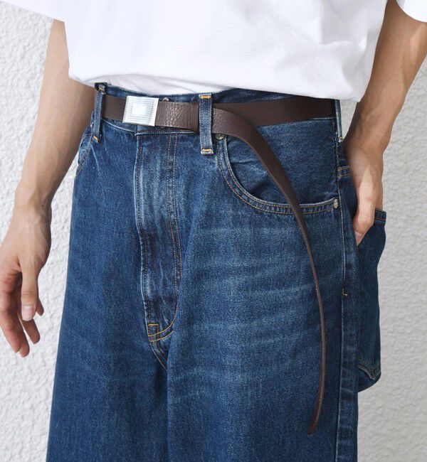 SHIPS any「SHIPS any: スライド バックル フリーサイズ レザー ベルト◇」|ベルト|