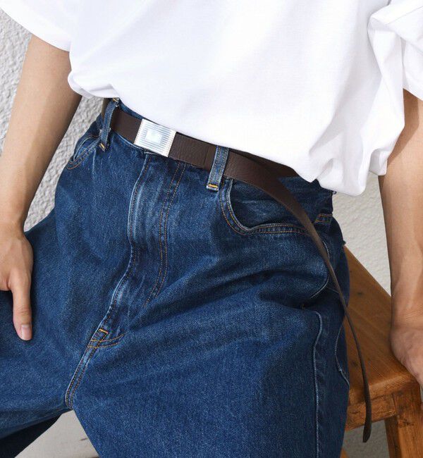 SHIPS any「SHIPS any: スライド バックル フリーサイズ レザー ベルト◇」|ベルト|