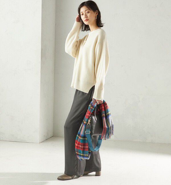 SHIPS for women「〈手洗い可能〉ウール カシミヤ 2WAY プルオーバー」|ニット・セーター|