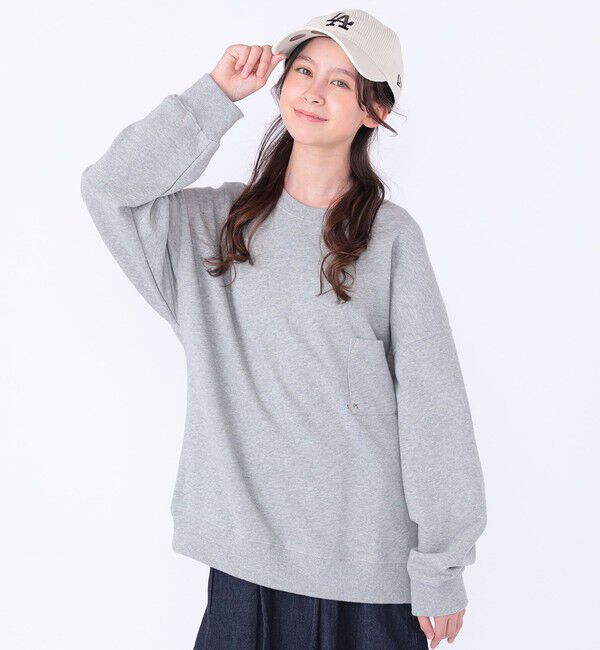 SHIPS KIDS「【WEB限定】SHIPS KIDS:100～160cm / NEW マイクロ ロゴ スウェット」|スウェット・ジャージ|グレー