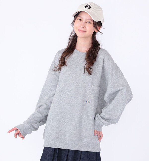 SHIPS KIDS「【WEB限定】SHIPS KIDS:100～160cm / NEW マイクロ ロゴ スウェット」|スウェット・ジャージ|