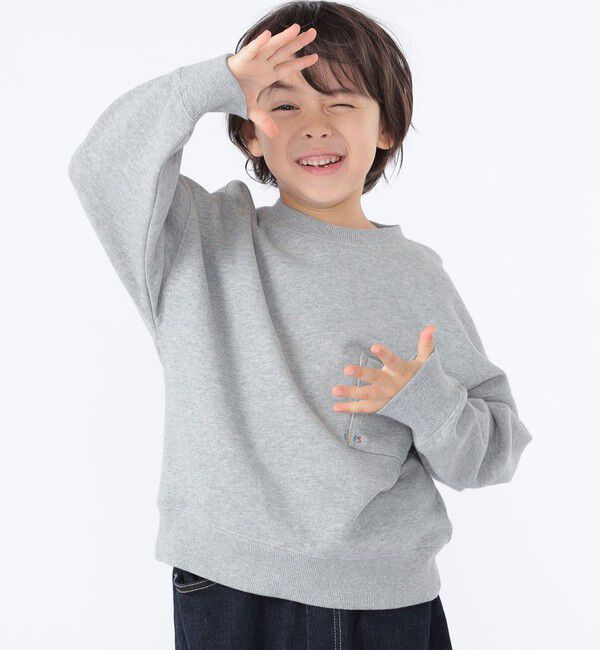 SHIPS KIDS「【WEB限定】SHIPS KIDS:100～160cm / NEW マイクロ ロゴ スウェット」|スウェット・ジャージ|