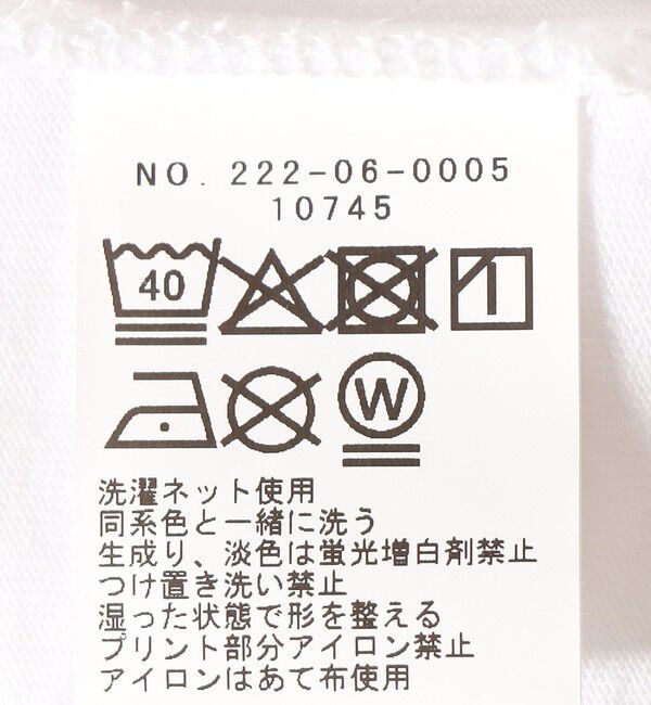 SHIPS Colors 「SHIPS Colors:〈洗濯機可能〉フロッキー プリント ロゴTシャツ（ロンT）◇」|Tシャツ・カットソー|