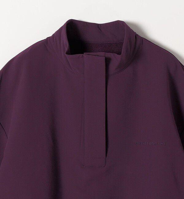 quaranciel「quaranciel:〈洗濯機可能〉ハーフ ジップ ロゴ 刺繍 ドロスト プルオーバー」|プルオーバー|