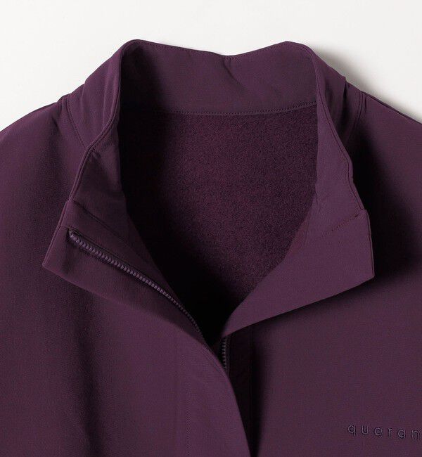 quaranciel「quaranciel:〈洗濯機可能〉ハーフ ジップ ロゴ 刺繍 ドロスト プルオーバー」|プルオーバー|