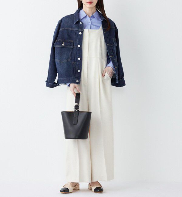 SHIPS Colors 「SHIPS Colors:〈手洗い可能〉ポリエステル/リネン スラブ オールインワン◇」|オールインワン|