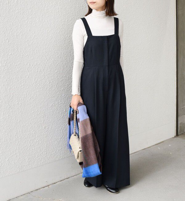 SHIPS Colors 「SHIPS Colors:〈手洗い可能〉ポリエステル/リネン スラブ オールインワン◇」|オールインワン|