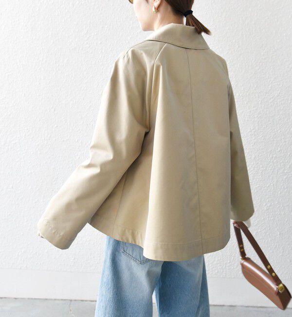 SHIPS any「SHIPS any:〈手洗い可能〉シャンブレー Aライン フレア ショート コート」|その他|